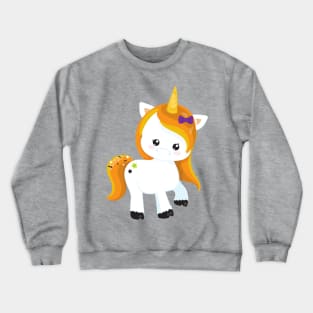 Halloween Unicorn, Magic Unicorn, Cute Unicorn Crewneck Sweatshirt